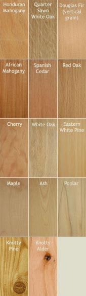 Wood options - click here