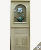 DD218-SG Stained Glass Dutch Door