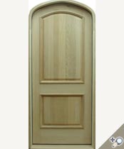 Custom D106 Red Oak Tudor Arch Top Entry