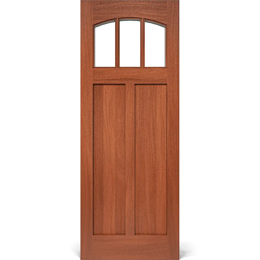 Irving Craftsman Exterior Door with Arched Glass