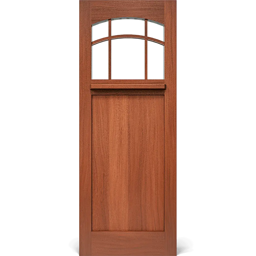 Marston Craftsman Interior Door with Arched Glass