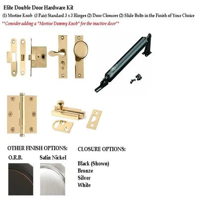 Elite Double Door Hardware Kit