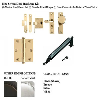 Elite Screen Door Hardware Kit