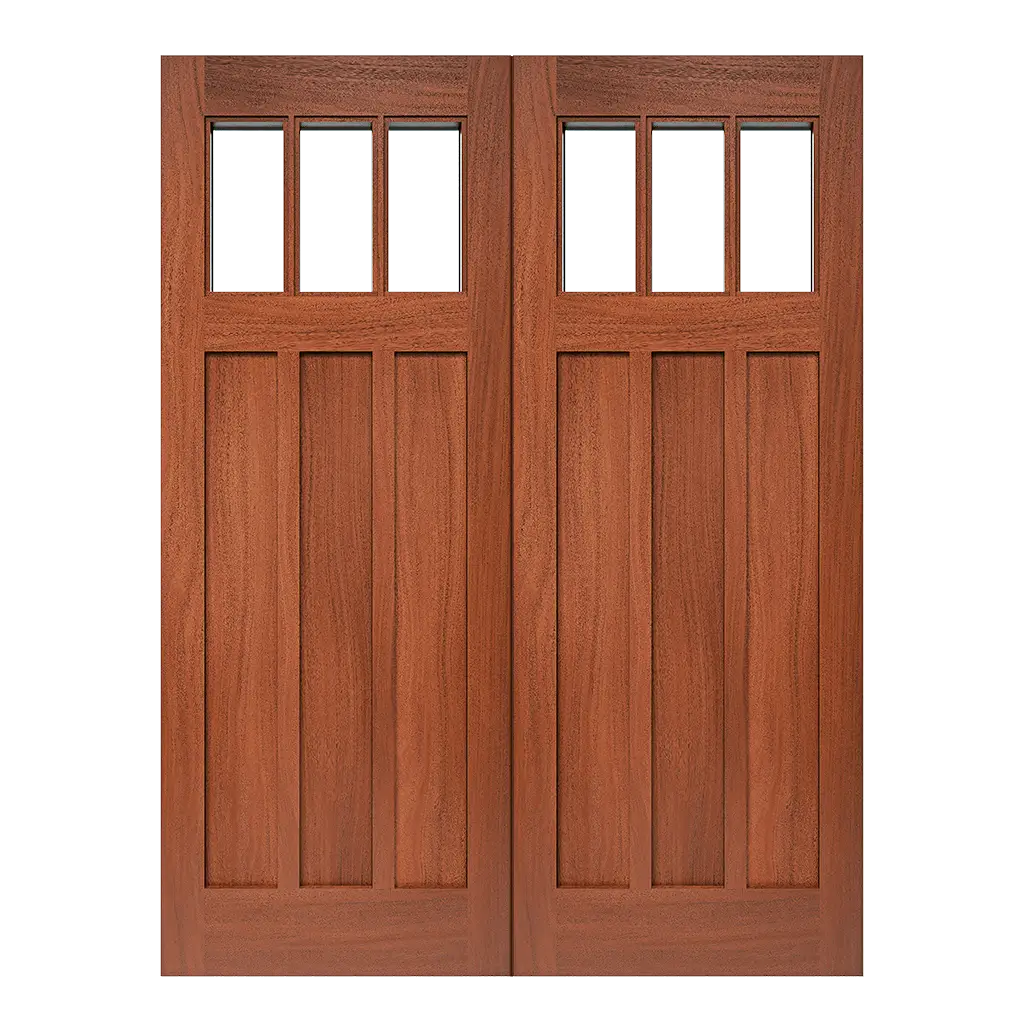 Gaylord Double Craftsman Interior Door with Glass