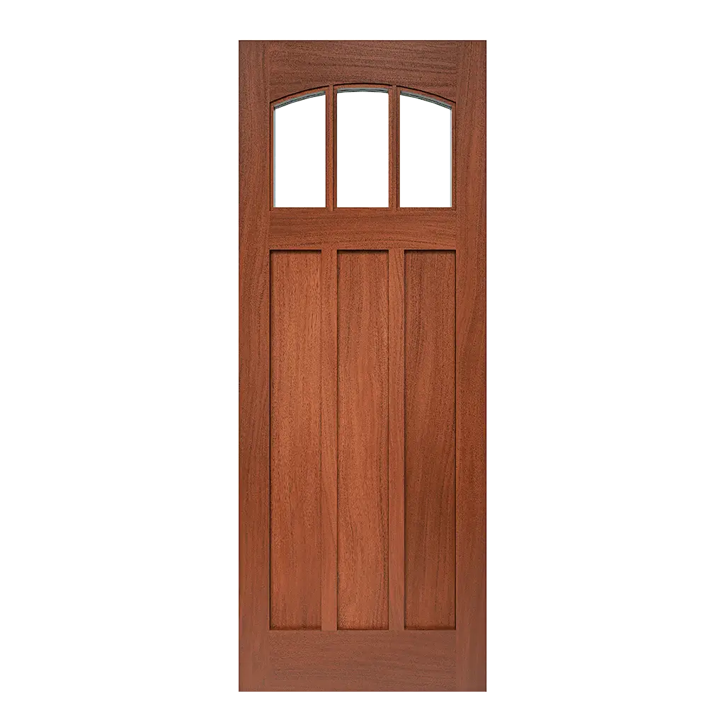 Vollmer Craftsman Interior Door with Arched Glass