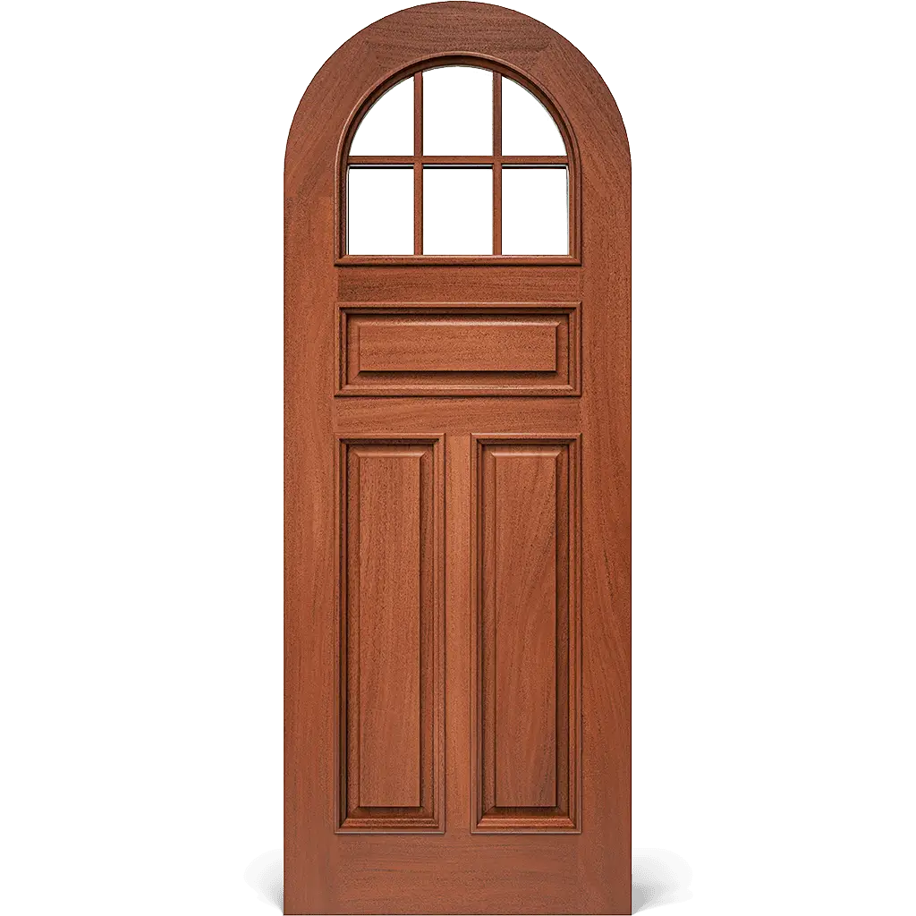 Monticello Round Top Interior Door with Glass
