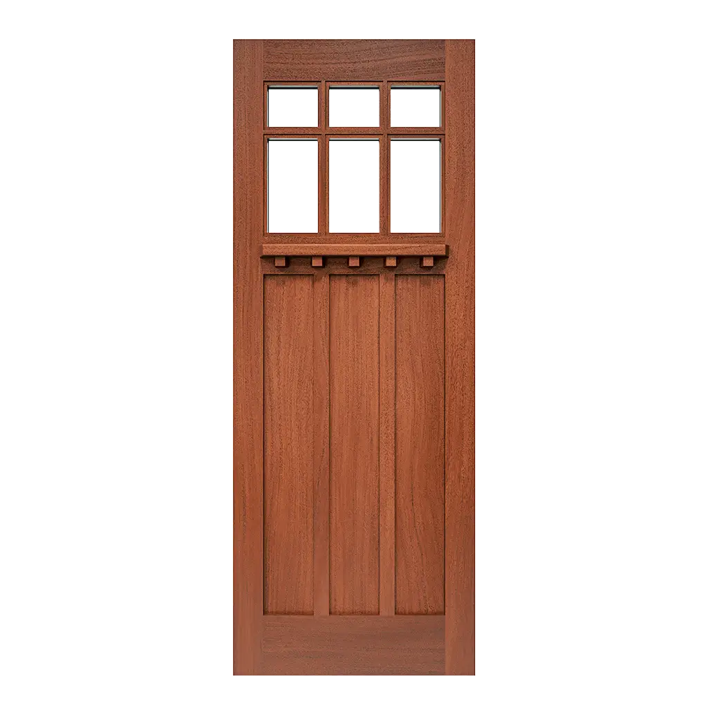 Paddock Craftsman Interior Door with Glass
