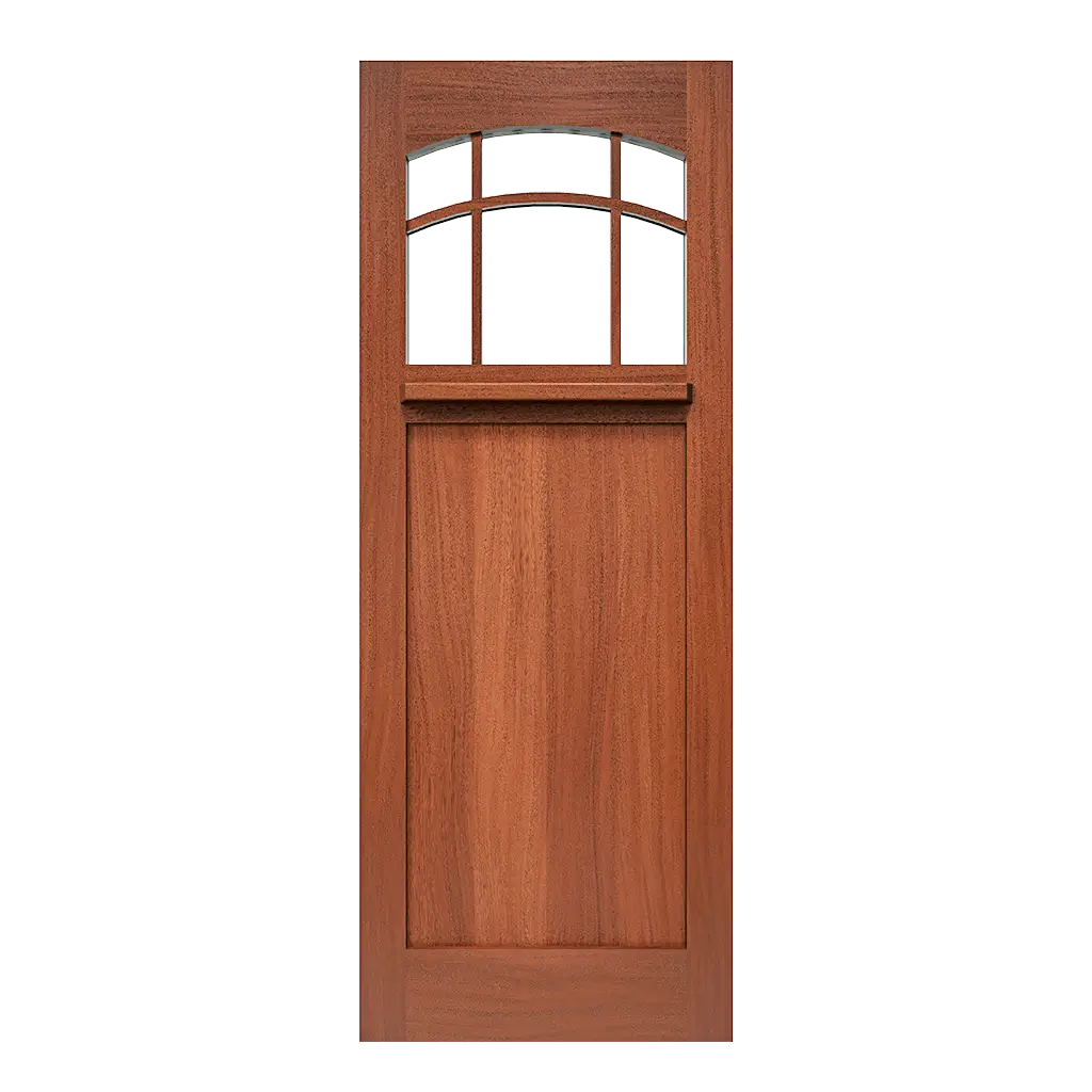 Marston Craftsman Exterior Door with Arched Glass