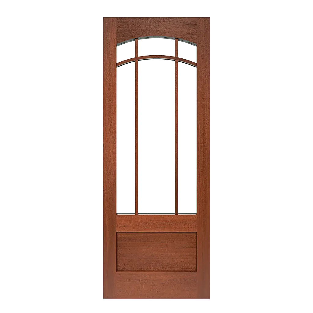 Furness Craftsman Interior Door with Arched Glass