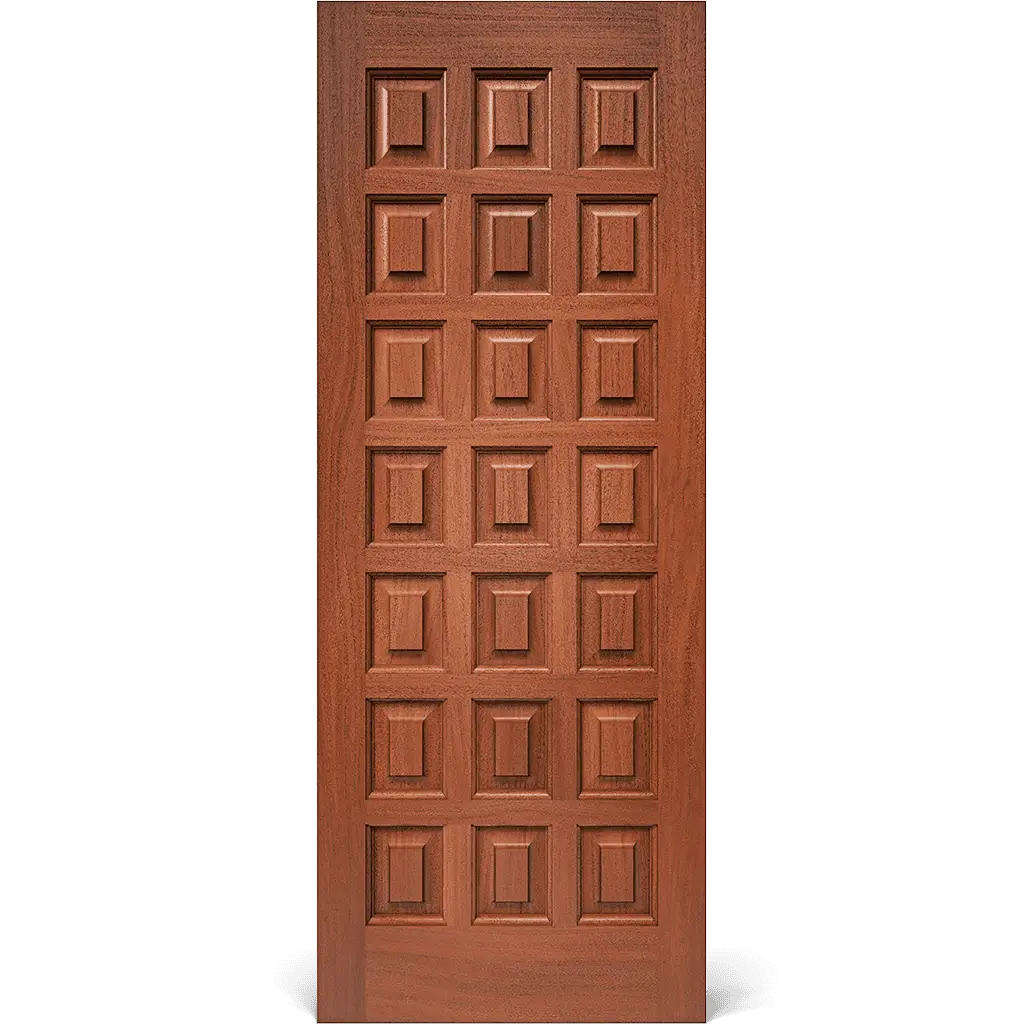 Ochre Solid Wood Exterior Door