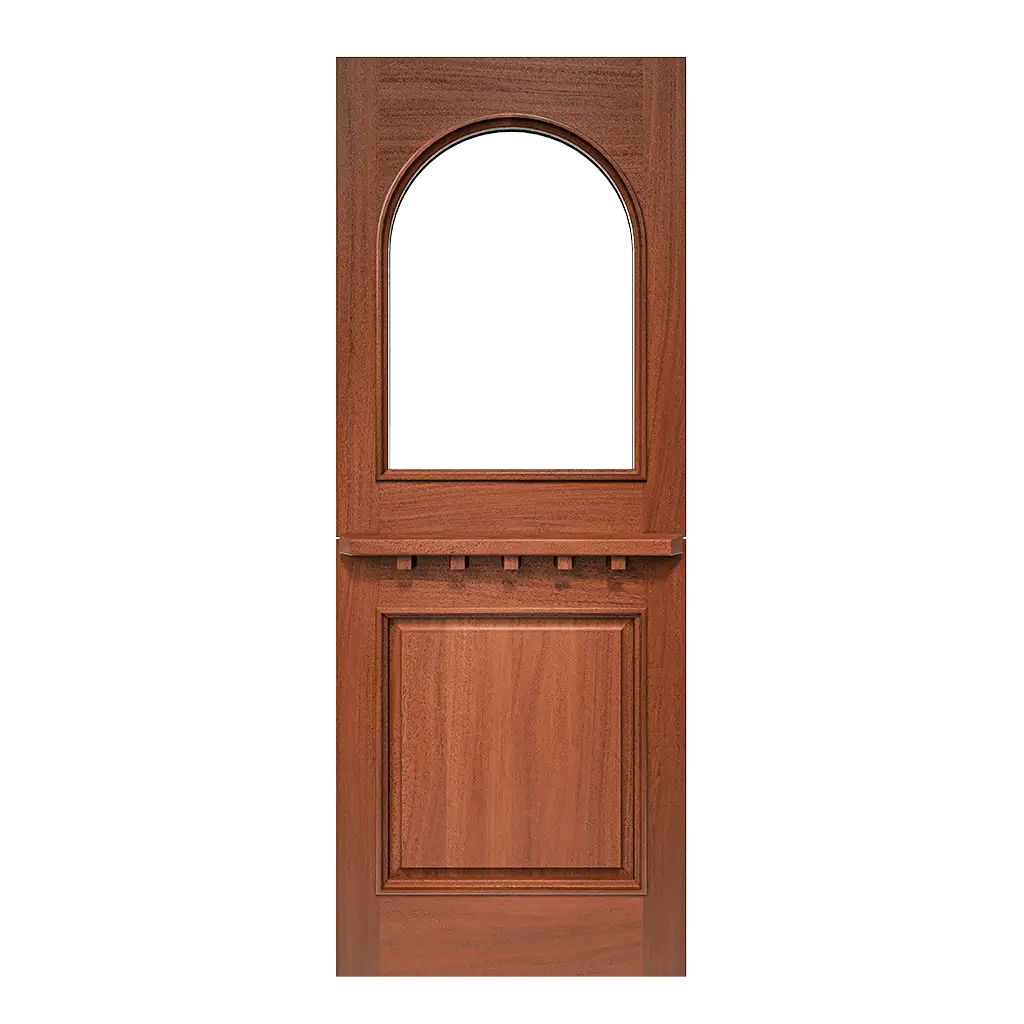Blythe Dutch Exterior Door with Arched Glass