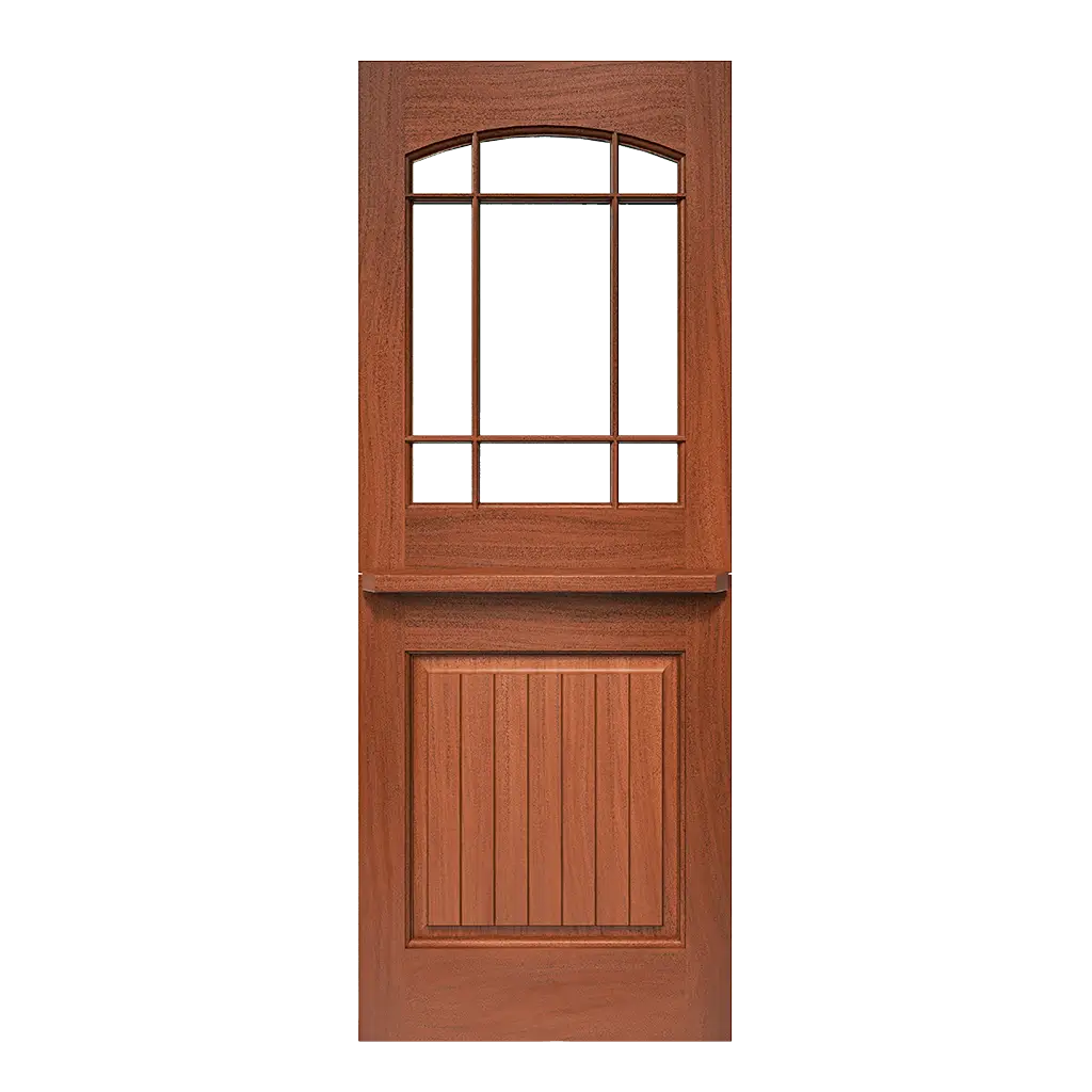 Ogden Dutch Interior Door with Arched Glass