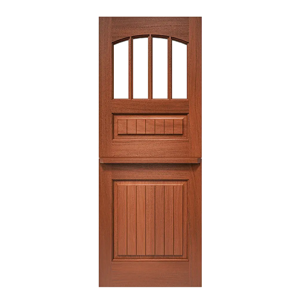 Augusta Dutch Interior Door with Arched Glass
