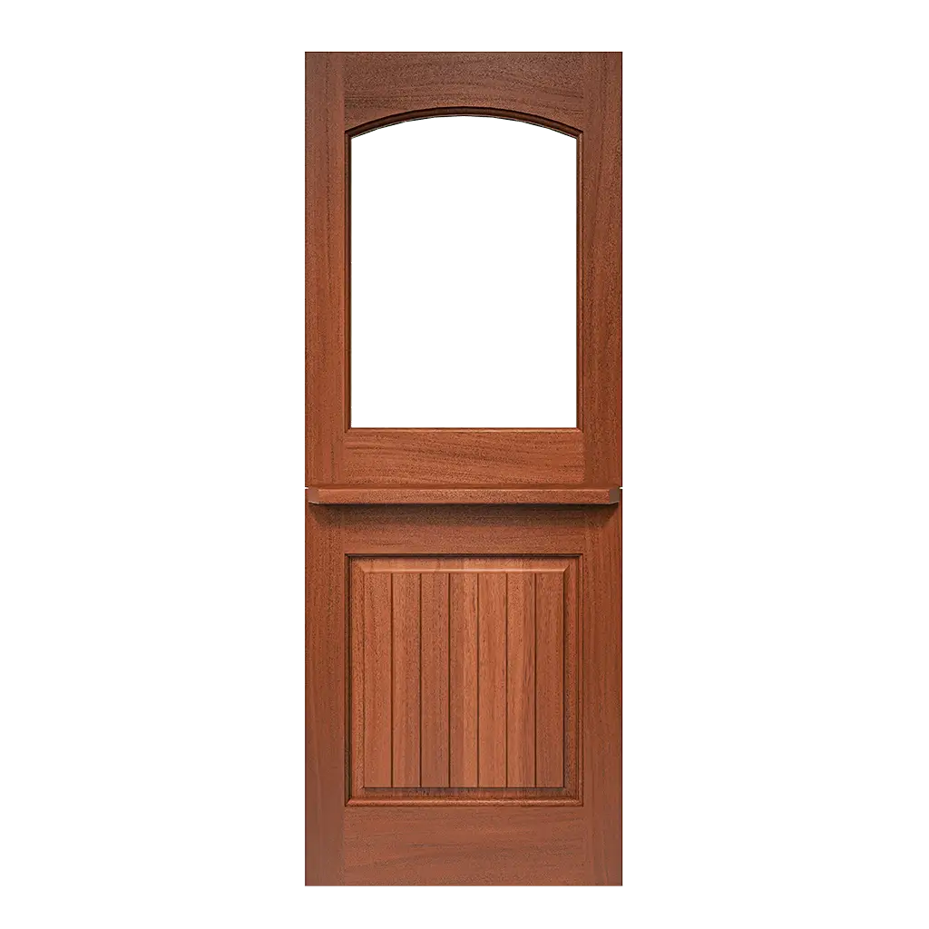 Parsonage Dutch Interior Door with Arched Glass