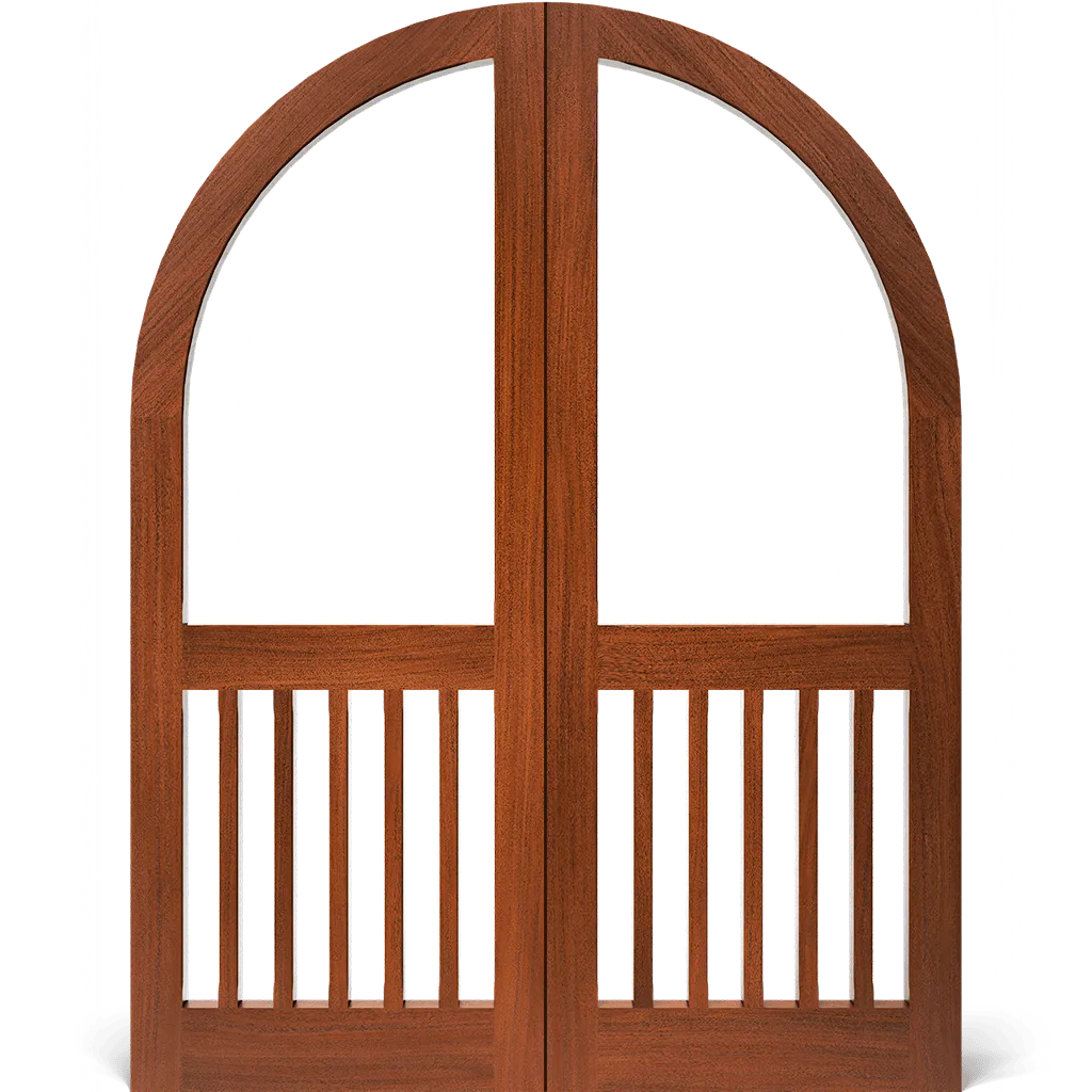 Adirondack Round Top Double Screen & Storm Door