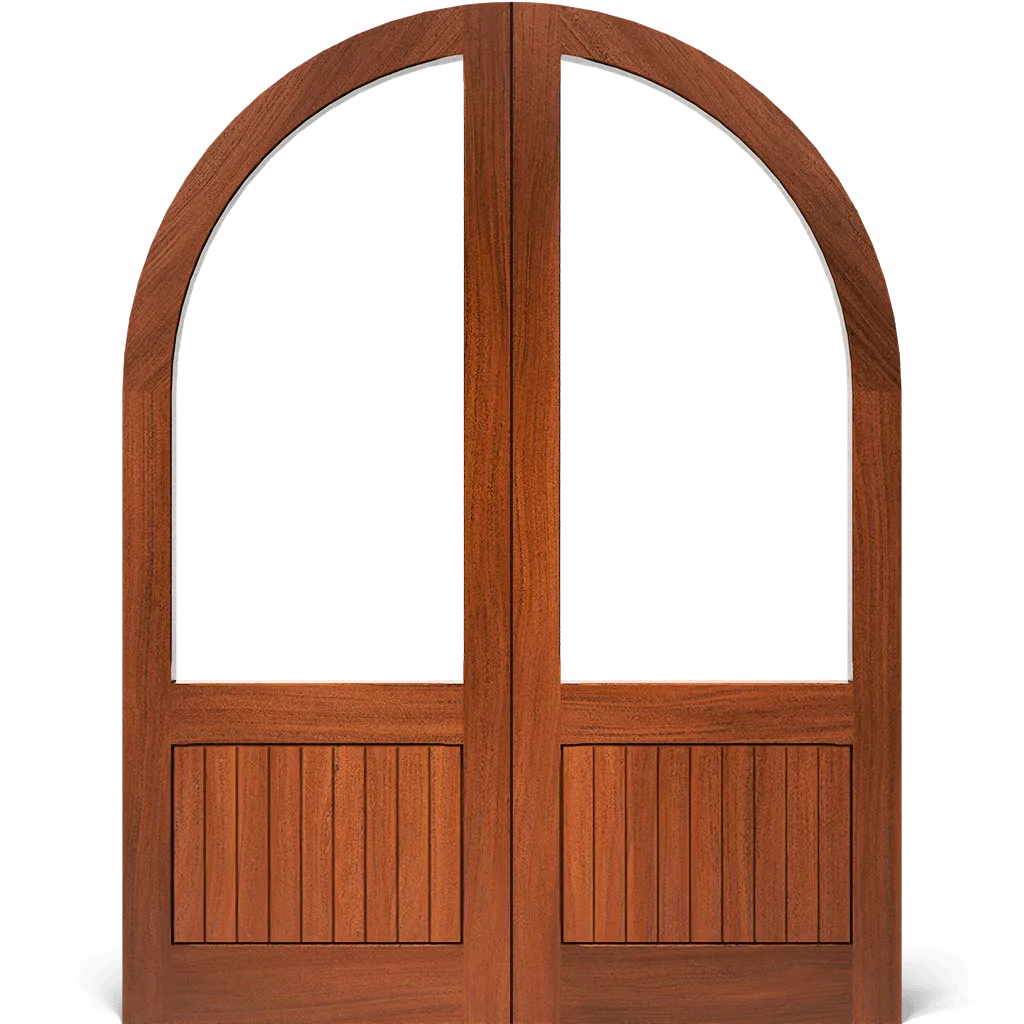 Saranac Round Top Double Screen & Storm Door