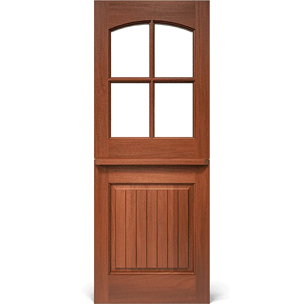 Gibson Dutch Exterior Door with Arched Glass