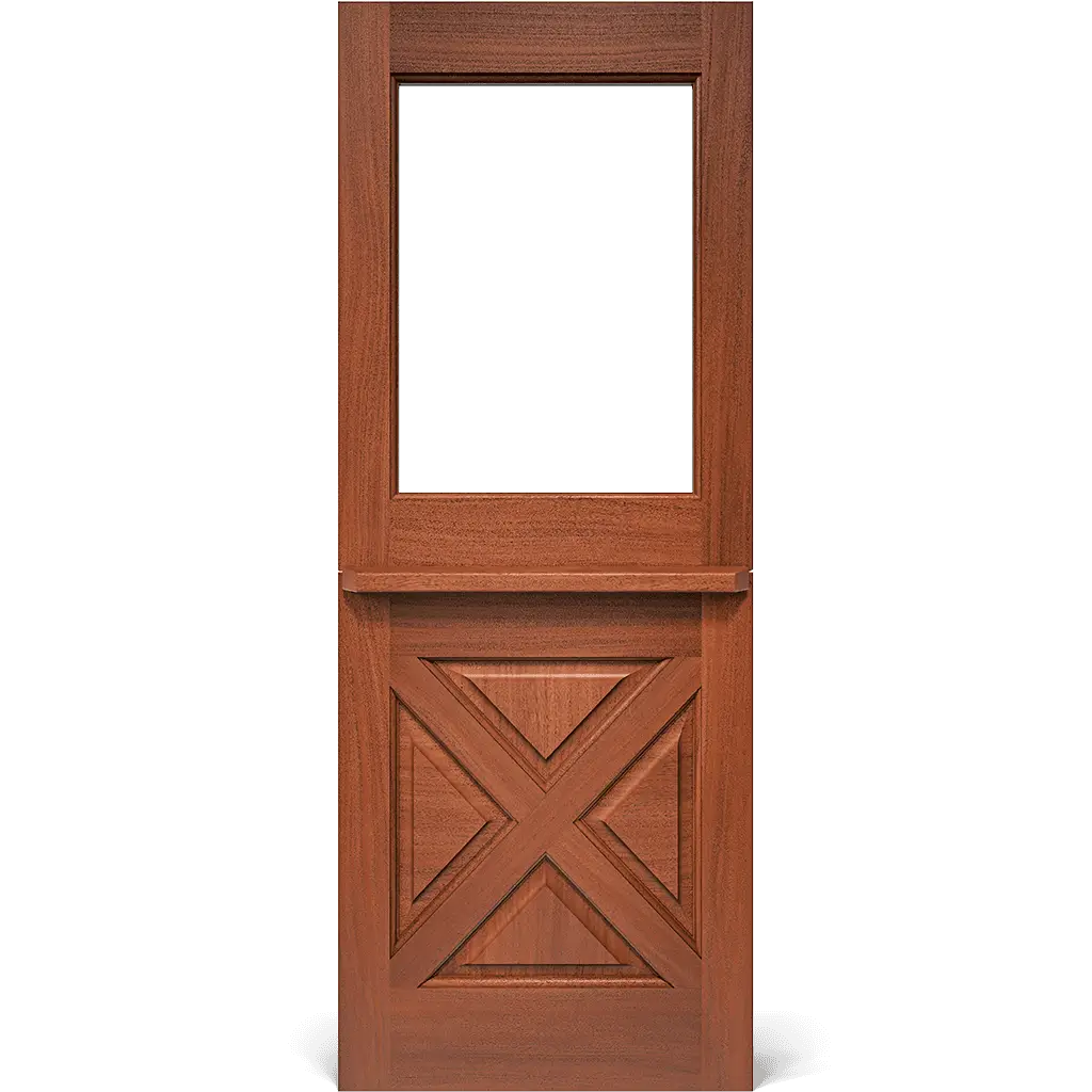 Concklin Crossbuck Dutch Exterior Door with Glass