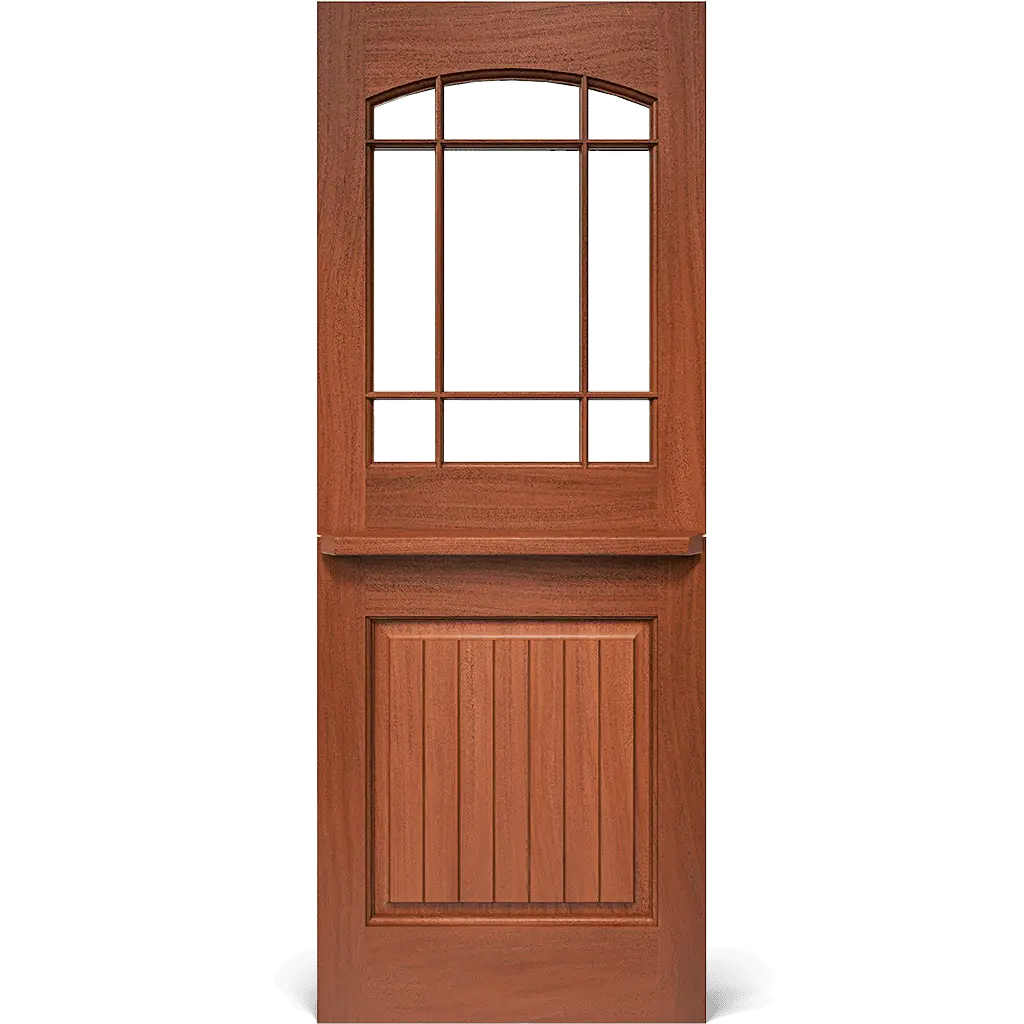 Ogden Dutch Interior Door with Arched Glass