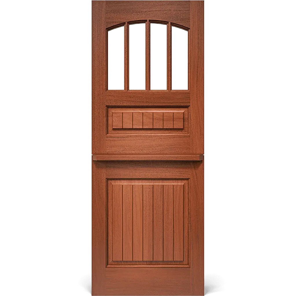 Augusta Dutch Interior Door with Arched Glass