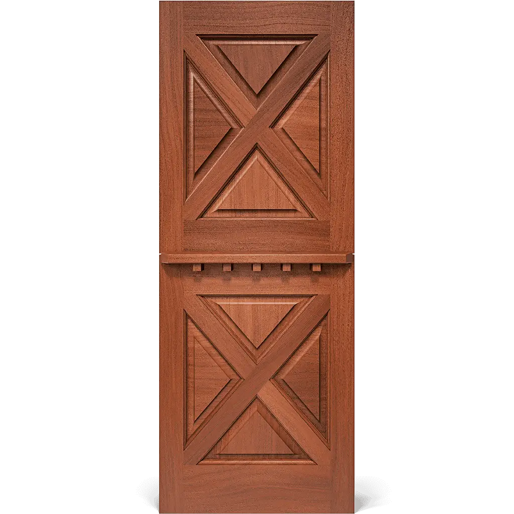 Demaree Crossbuck Solid Wood Dutch Interior Door