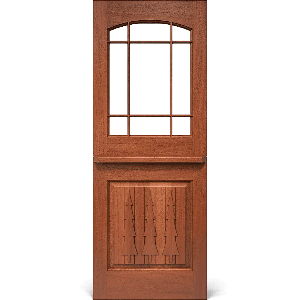 Santanoni Dutch Rustic Interior Door with Glass