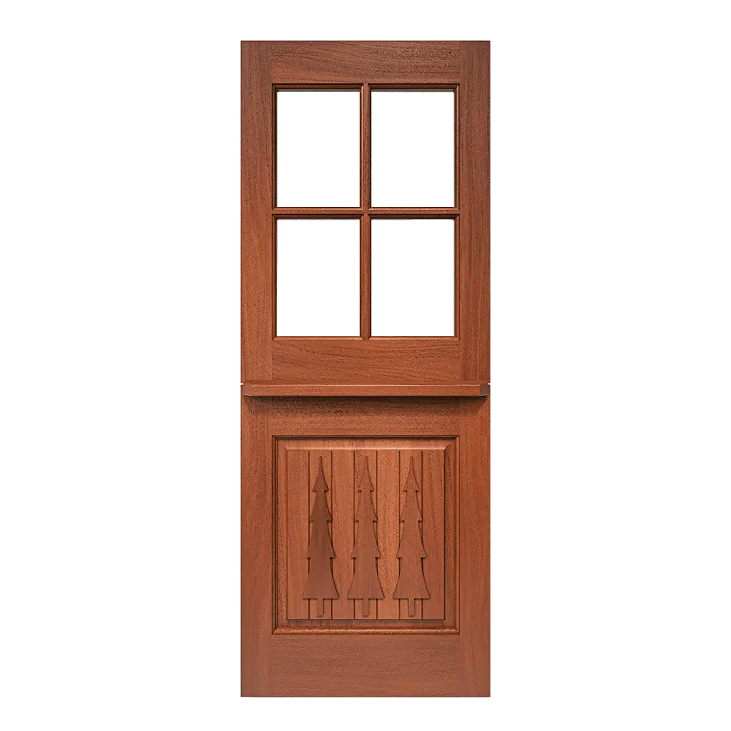 Uncas Dutch Rustic Interior Door with Glass
