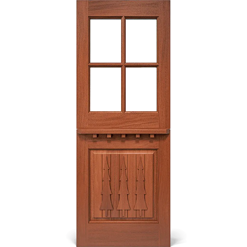 Wenonah Dutch Rustic Interior Door with Glass
