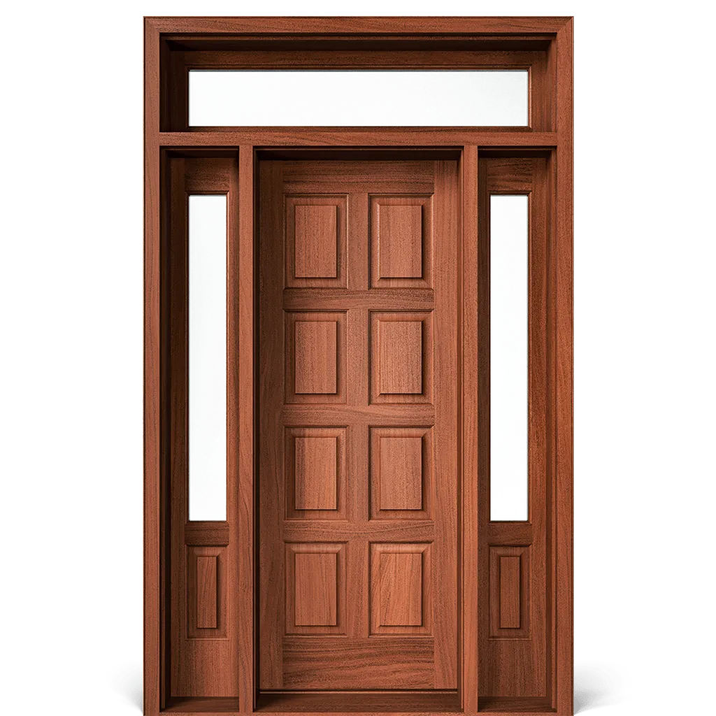 Lyndhurst Exterior Door with Highclere Transom and Hoban Sidelights