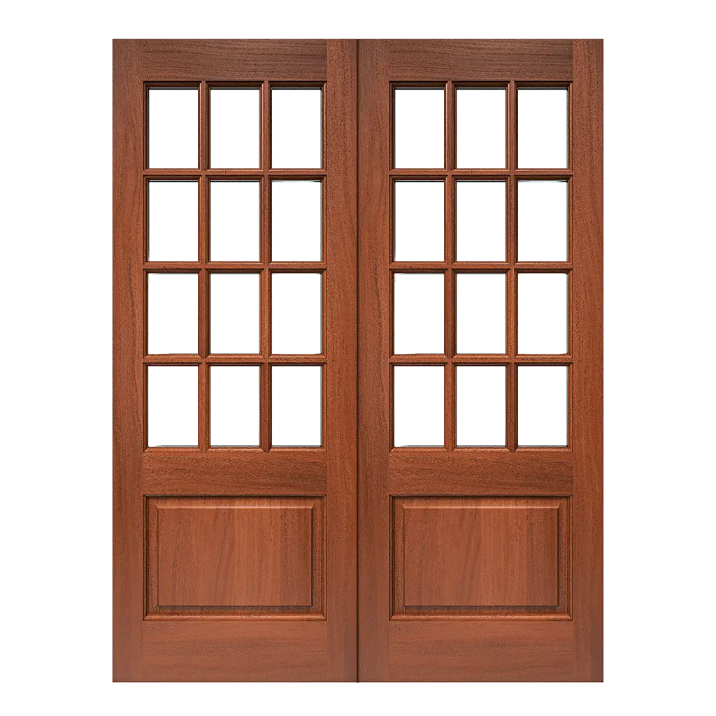 Curtiss Double Interior Door with Glass