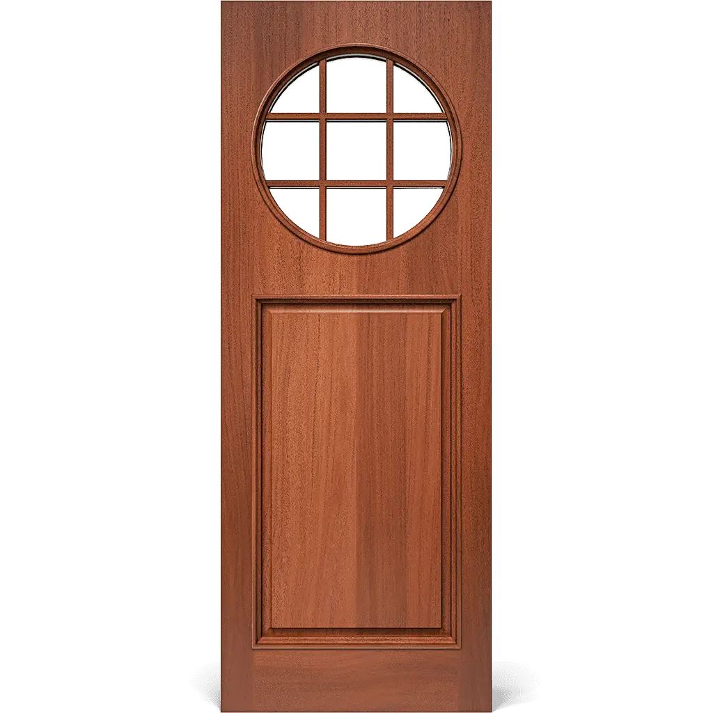 Sherman Exterior Door with Circle Glass