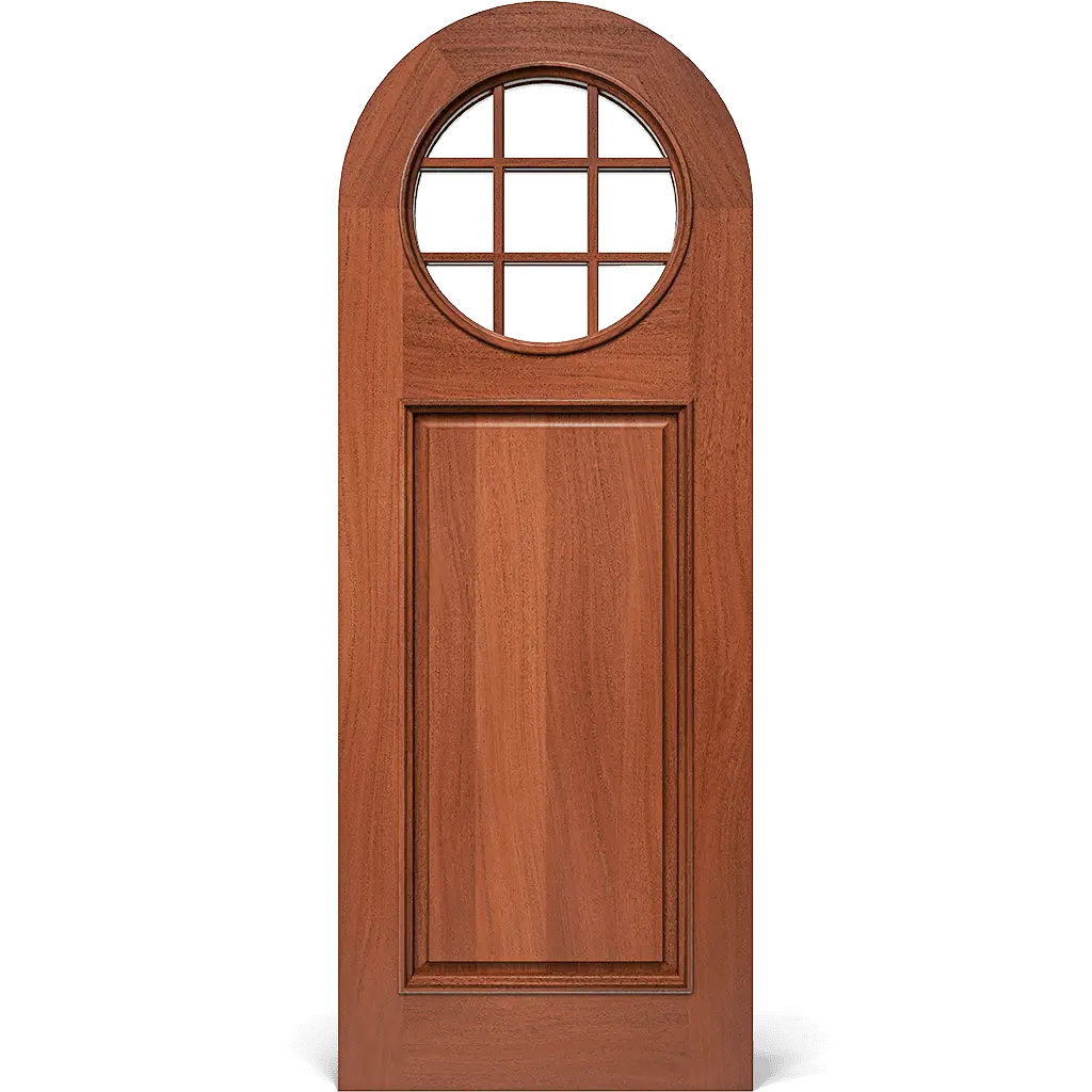 Stickley Round Top Interior Door with Glass