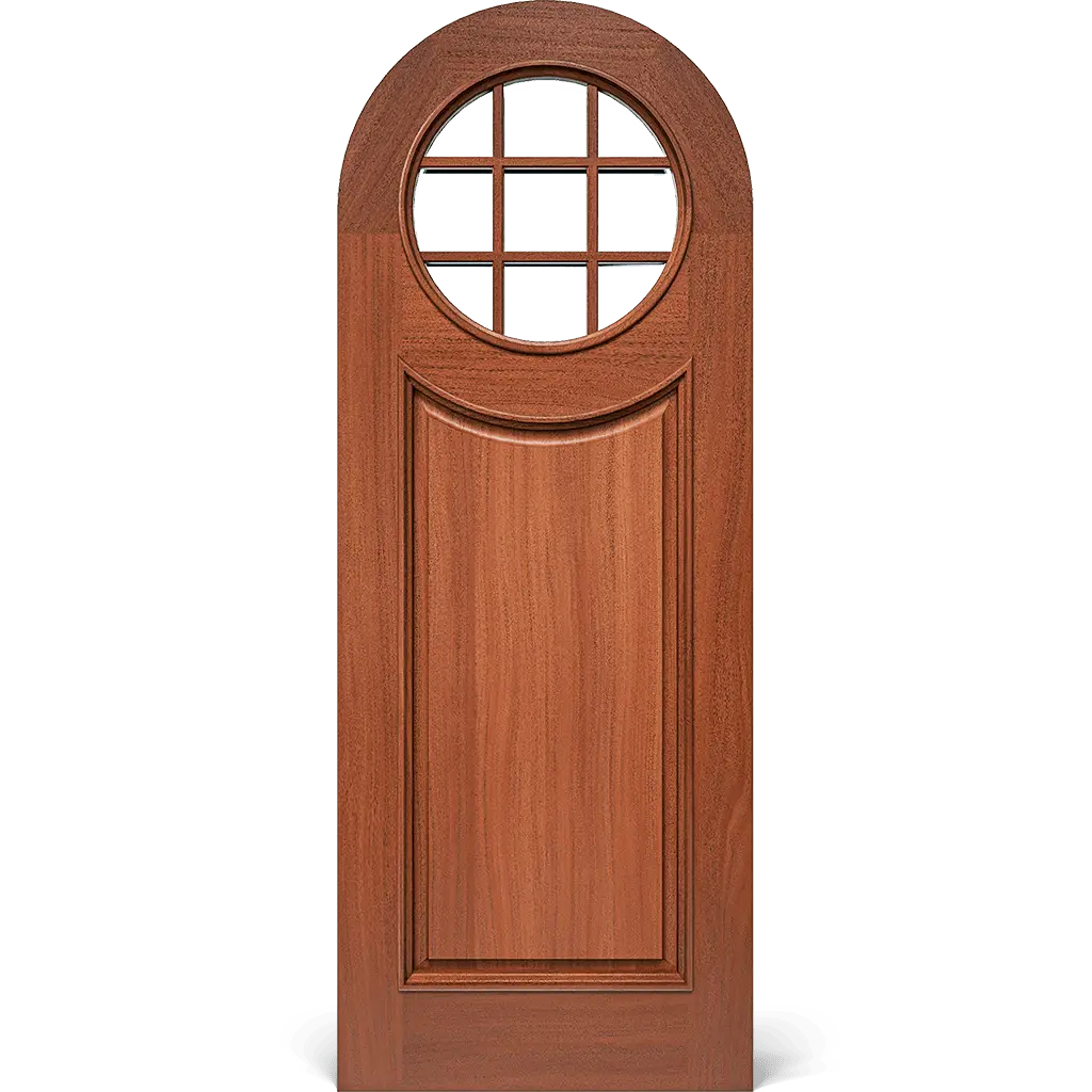 Voysey Round Top Interior Door with Circle Glass