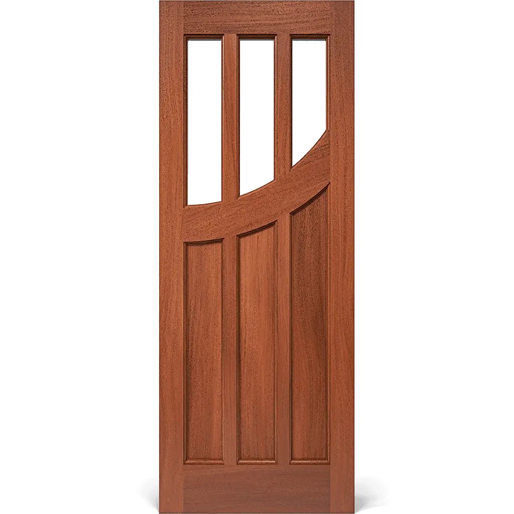 Venturi Interior Door with Curved Glass