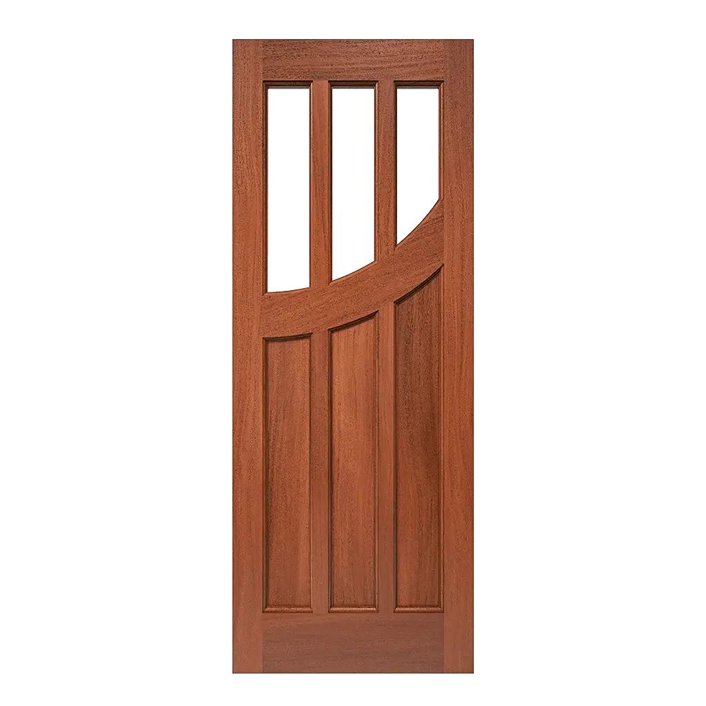 Venturi Interior Door with Curved Glass