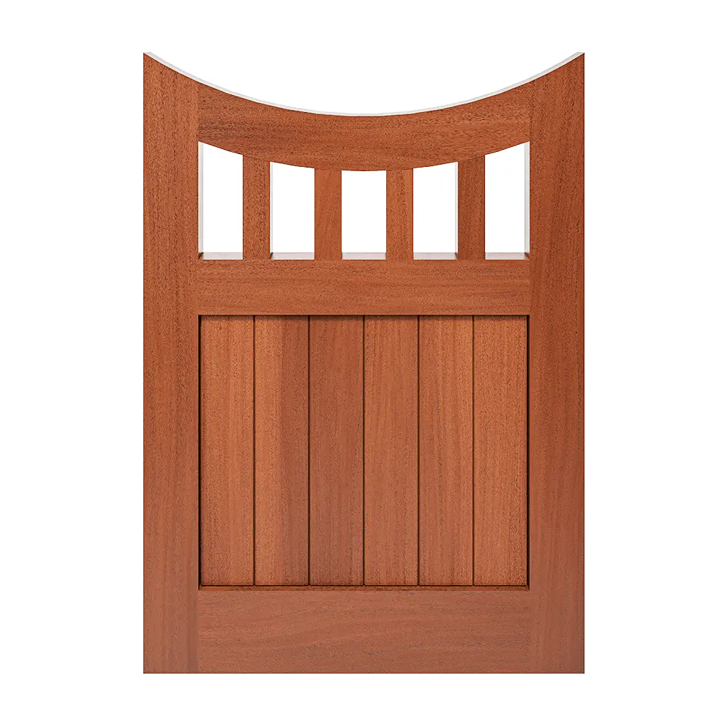 Elias Scallop Top Solid Wood Garden Gate