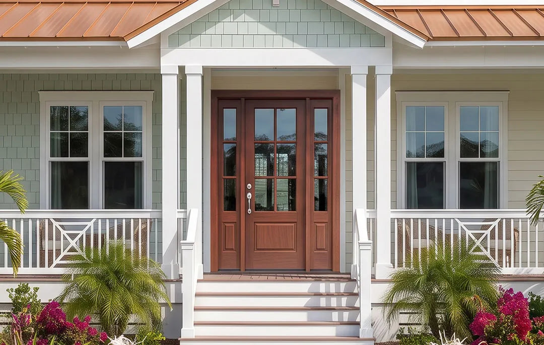 Custom Vintage Door in a Coastal home