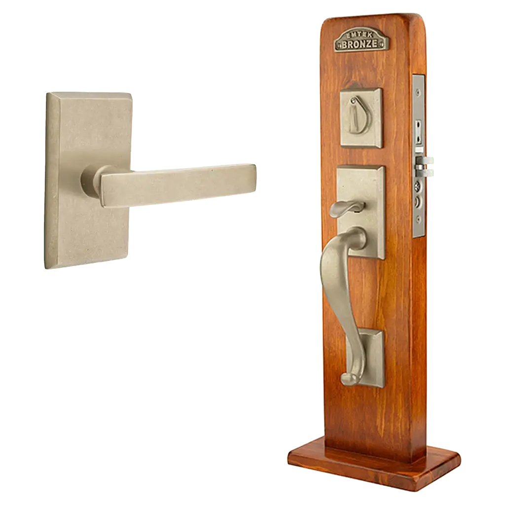 Rectangular Sectional Mortise Entry Set with Yuma Lever