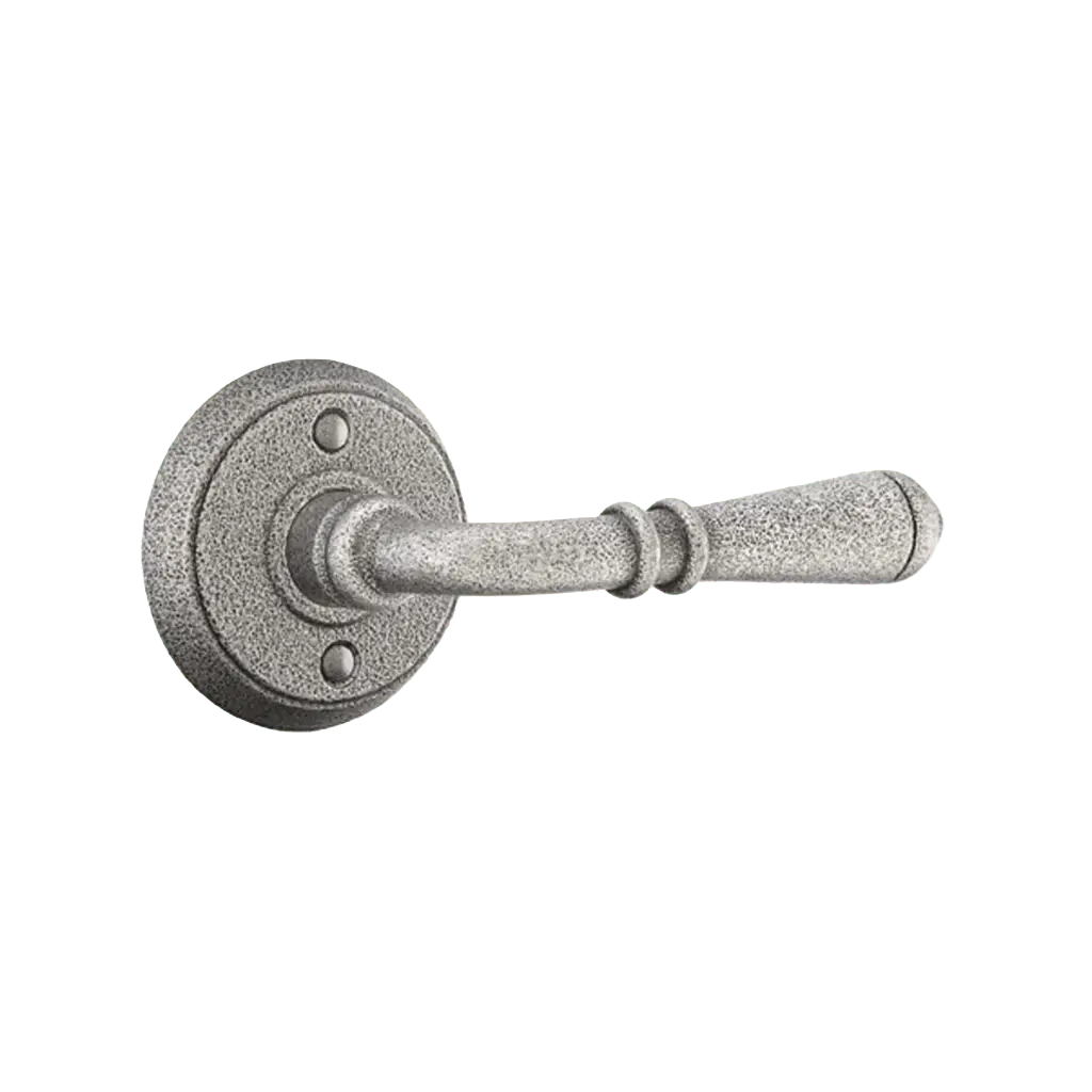 Normandy Lever with Circle Rosette