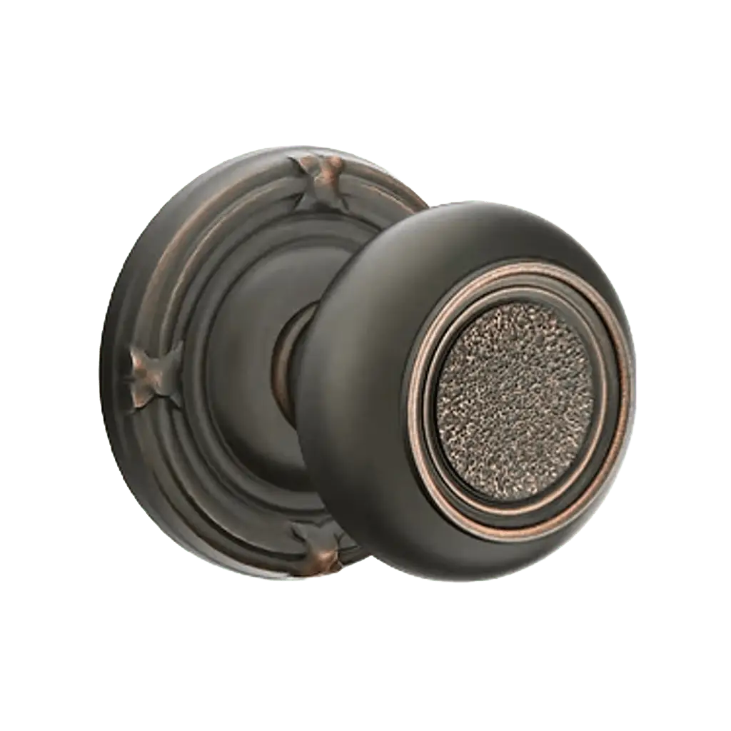 Belmont Knob with Ribbon and Reed Rosette