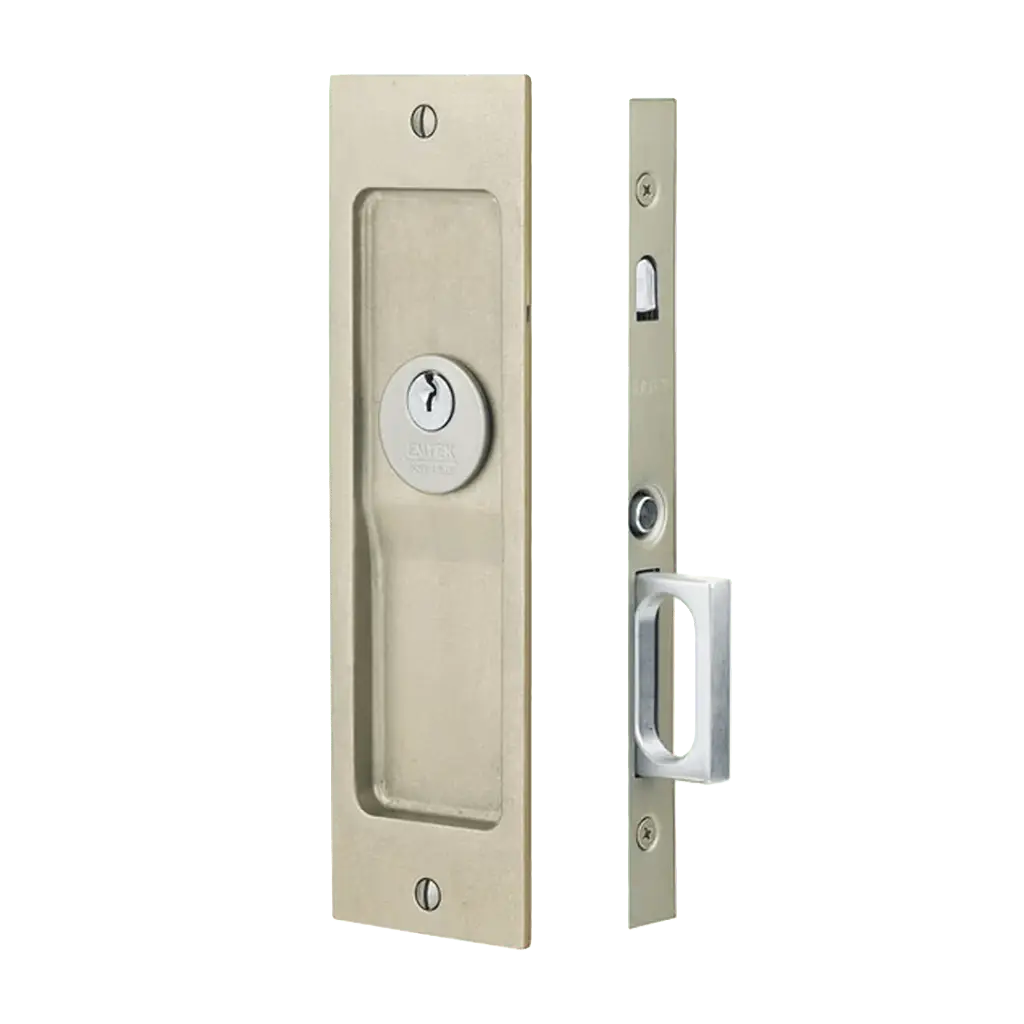 Rustic Modern Rectangular Pocket Door Mortise Lock