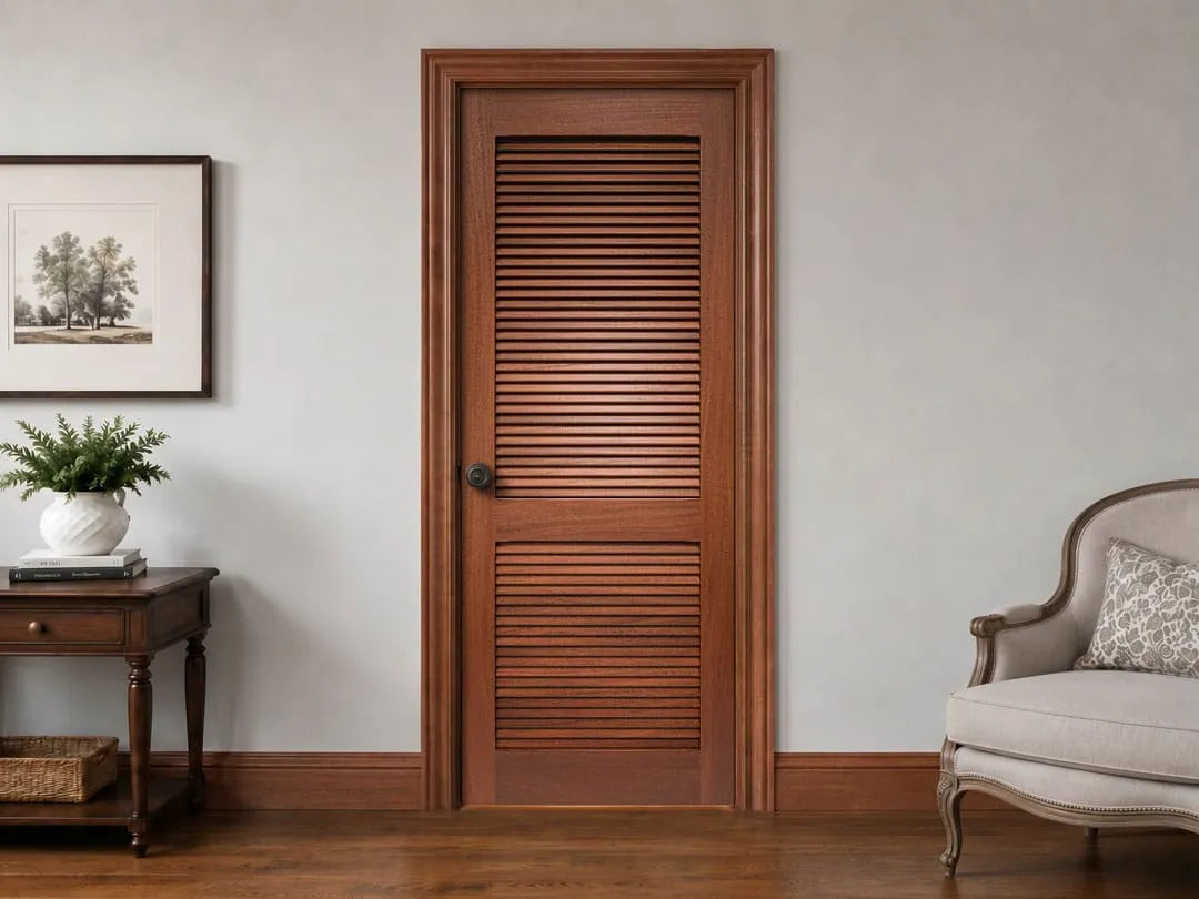 Airflow through the door while it stays closed