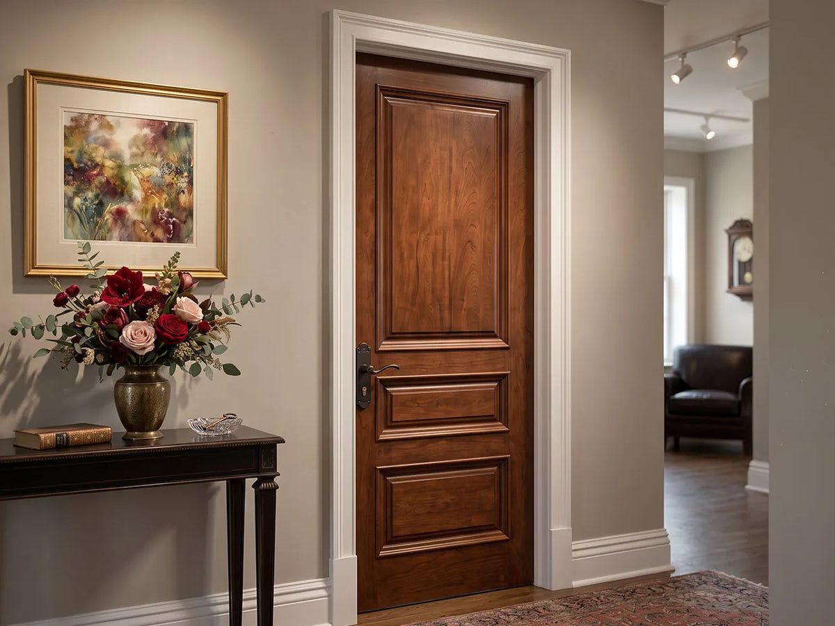 Interior solid wood door