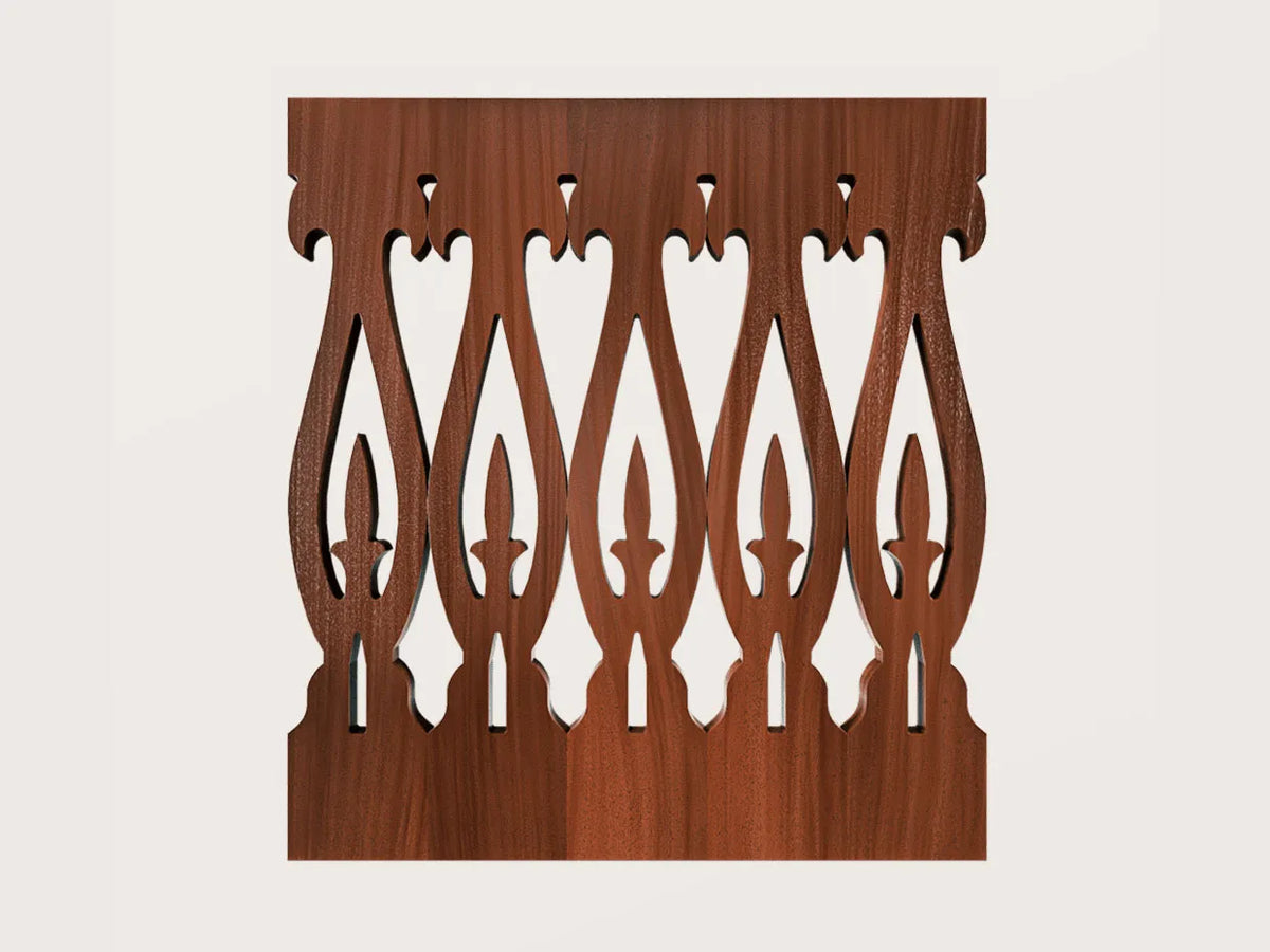 Vintage Doors flat sawn baluster in african mahogany
