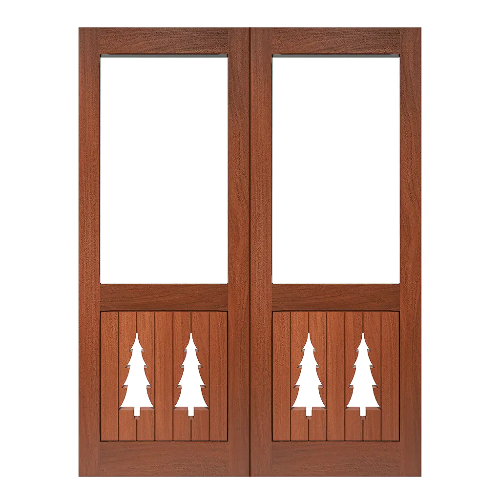 Aspen Louver Double Screen & Storm Door
