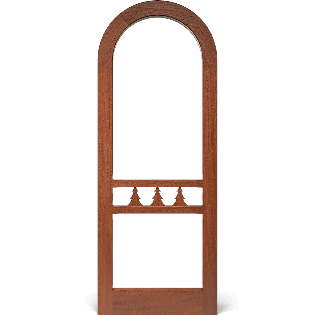 Evergreen Round Top Screen & Storm Door