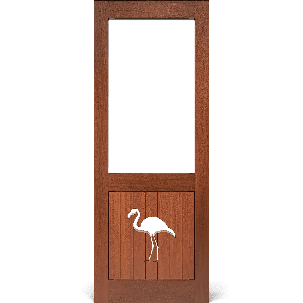 Flamingo Rustic Screen & Storm Door