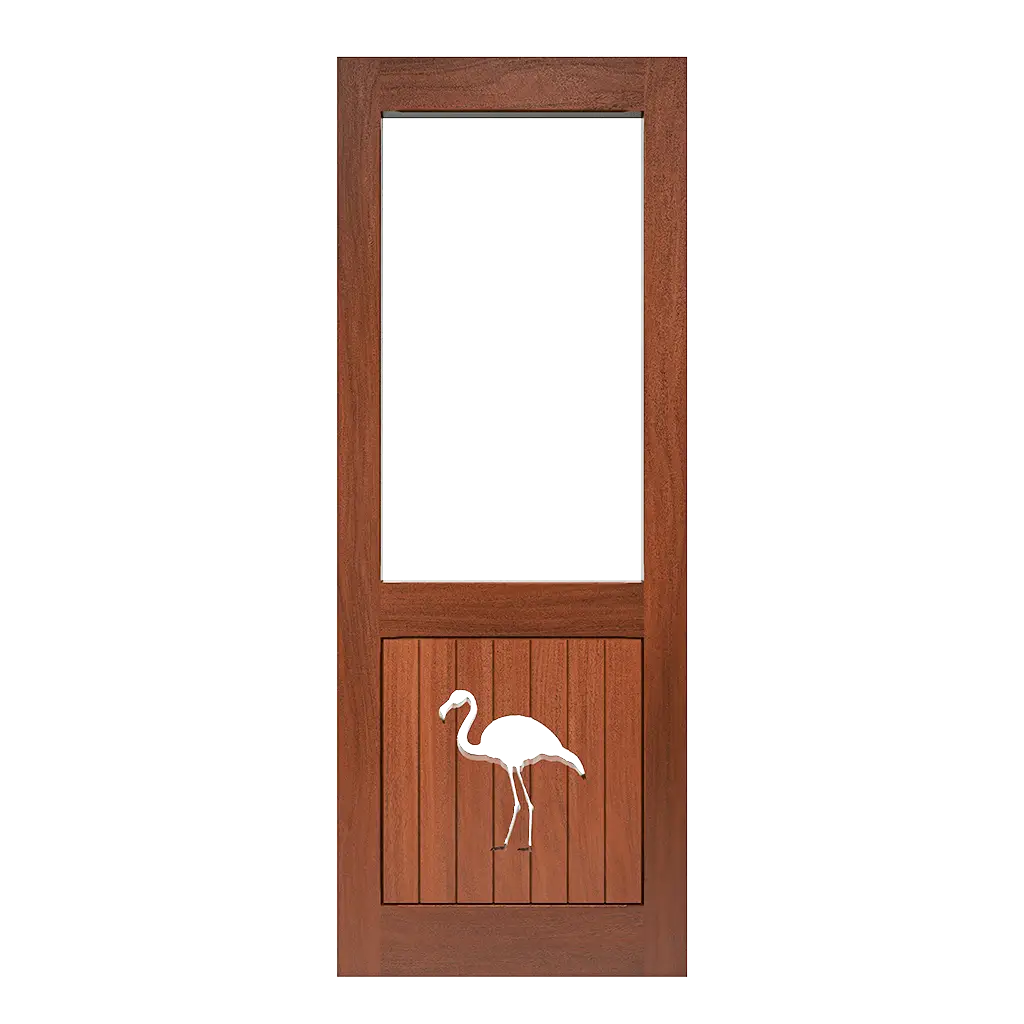 Flamingo Rustic Screen & Storm Door