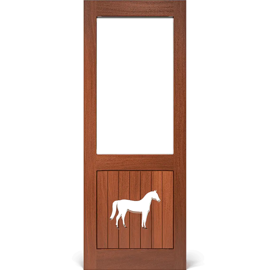 Horse Rustic Screen & Storm Door