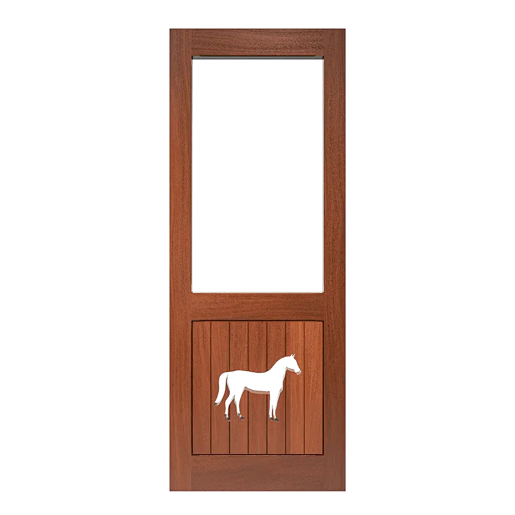 Horse Rustic Screen & Storm Door